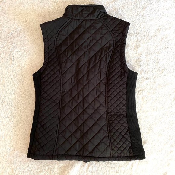 Adrienne Vittadini Women's Black Sleeveless Full Zip Vest Jacket Size Small. - Picture 3 of 8